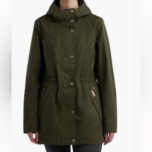 Hunter olive green raincoat